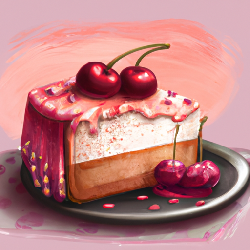 Cherry Cake With Cream Cheese